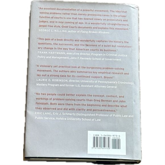 GOOD COURTS: THE CASE FOR PROBLEM-SOLVING JUSTICE By Greg Berman & John - Picture 2 of 3